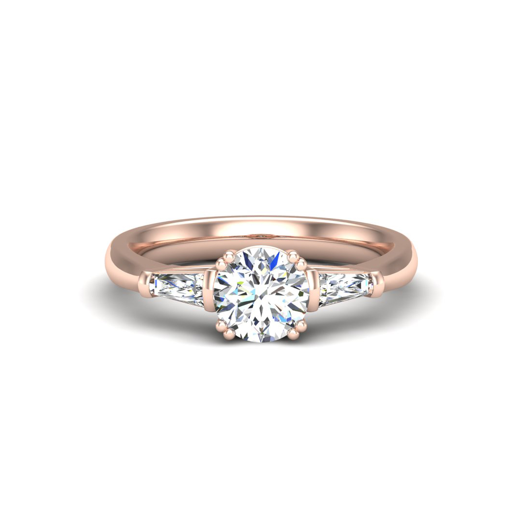 Brooklyn 3 Stone Engagement Ring